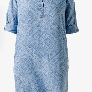 Chico’s Soft Pañuelo Denim Shirtdress, Size 4